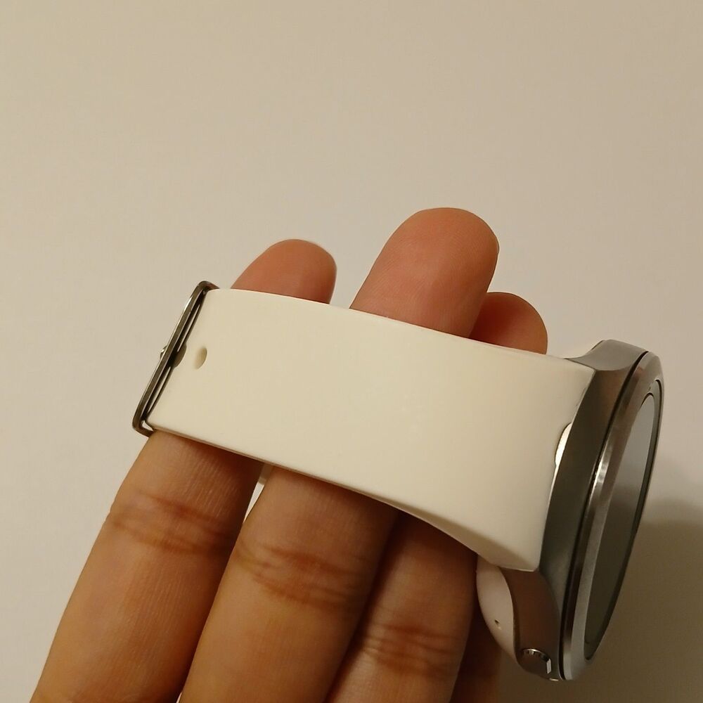 Not Tested Samsung Galaxy Gear S2 Silver White Smart Watch - Only - Picture 11 of 11